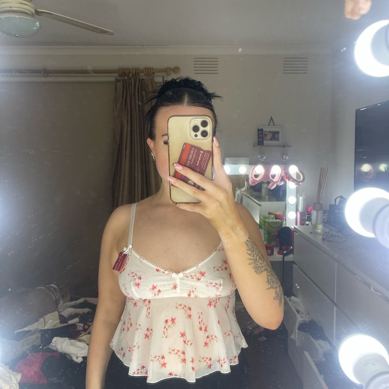 Women's Floral Babydoll Top