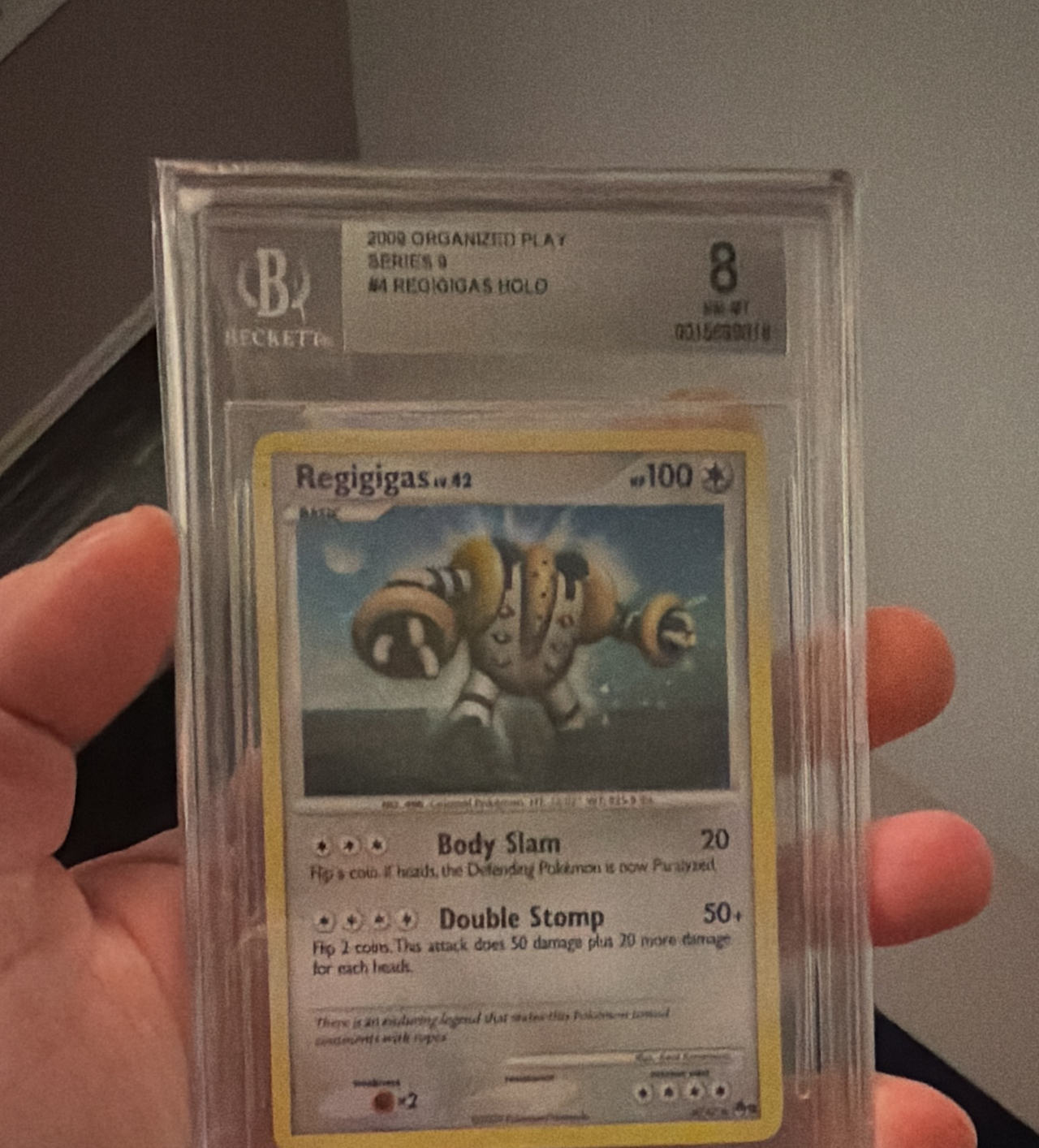 Pokémon Regigigas POP Series 9 #4 Holo BGS 8