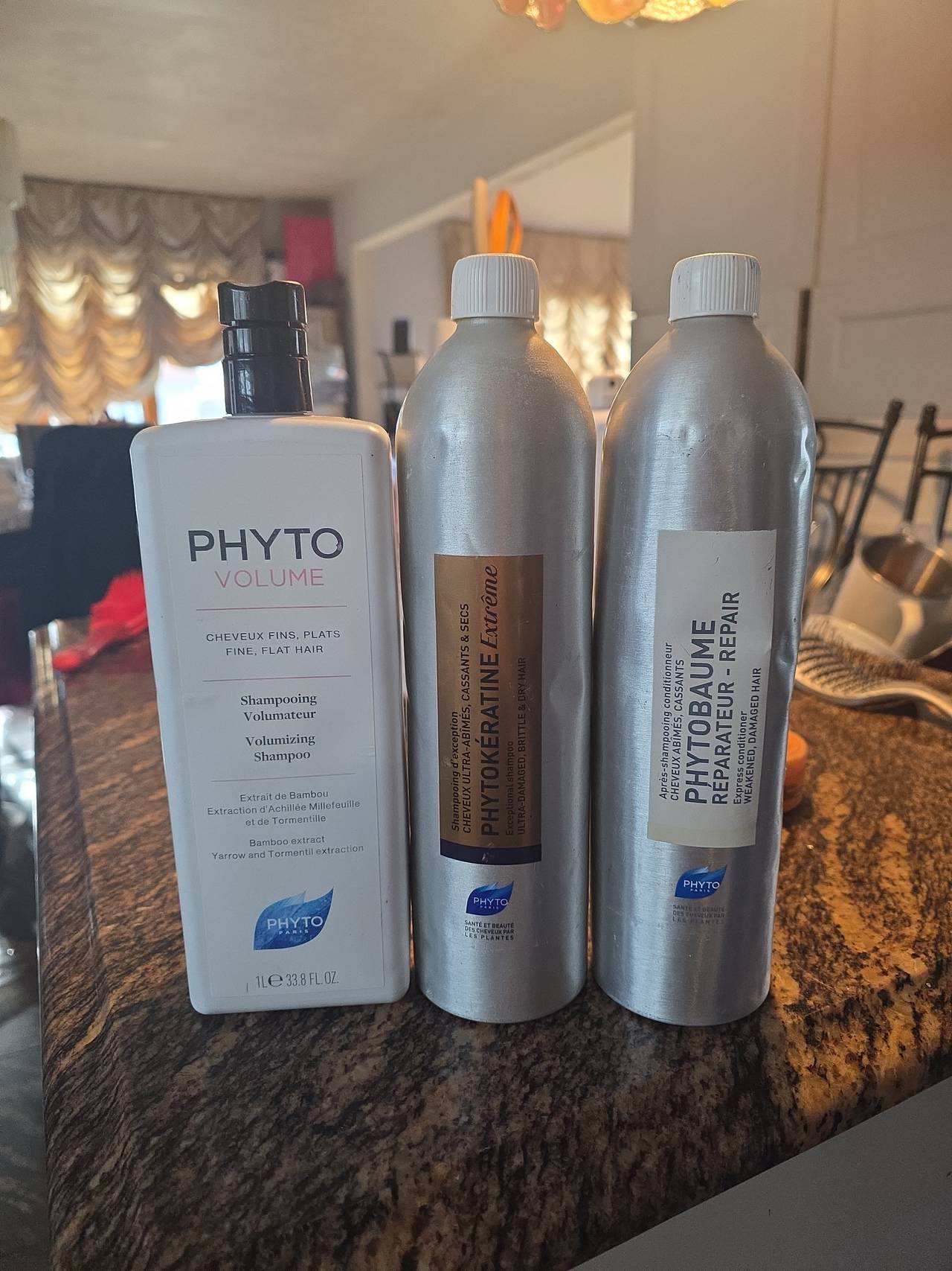 Phyto Volume sham,keratin sham,phytobaume condit liters