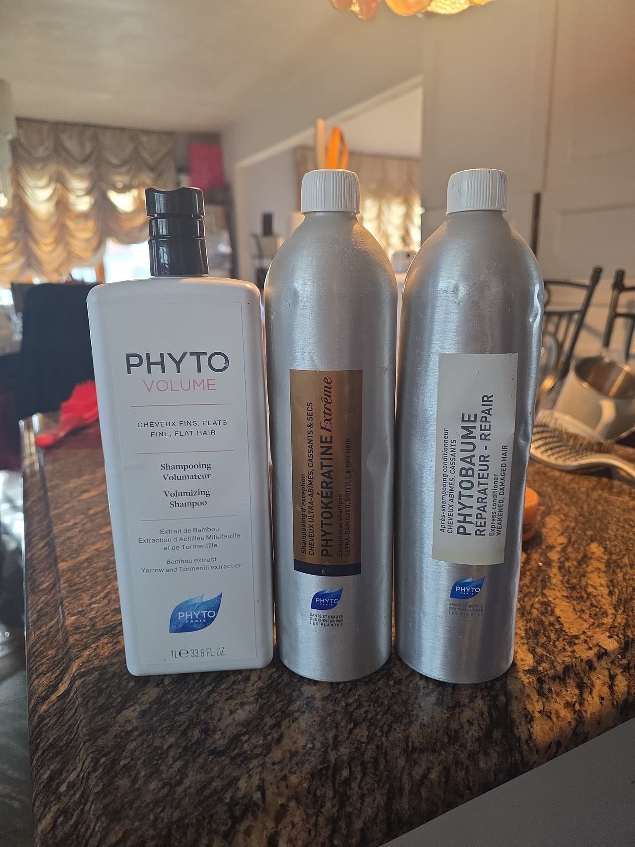 Phyto Volume sham,keratin sham,phytobaume condit liters