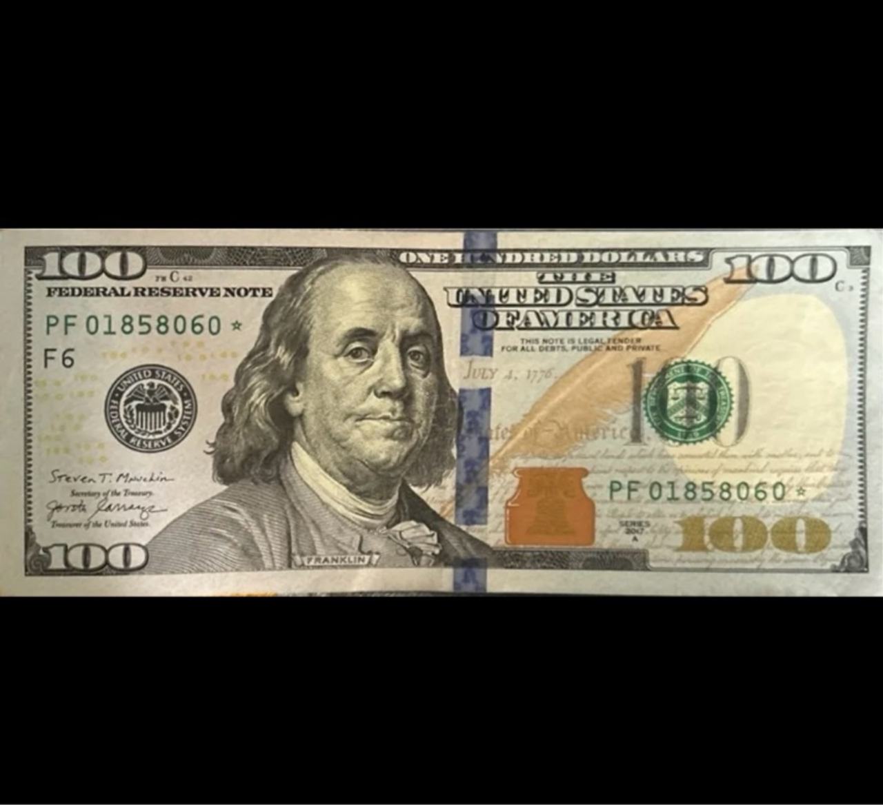 US $100 Star Note (2017)