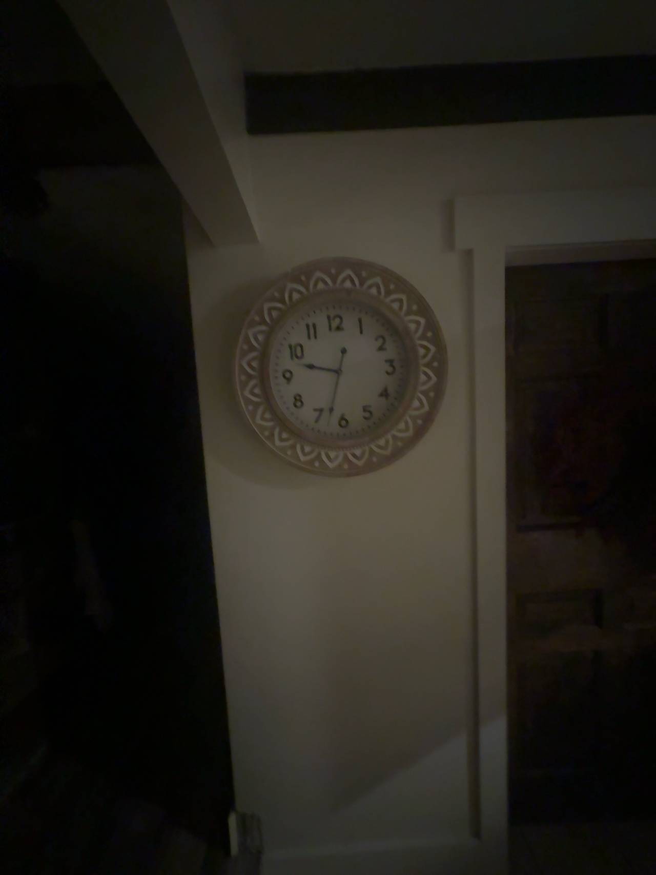 Wooden Carved Wall Clock 24-inch