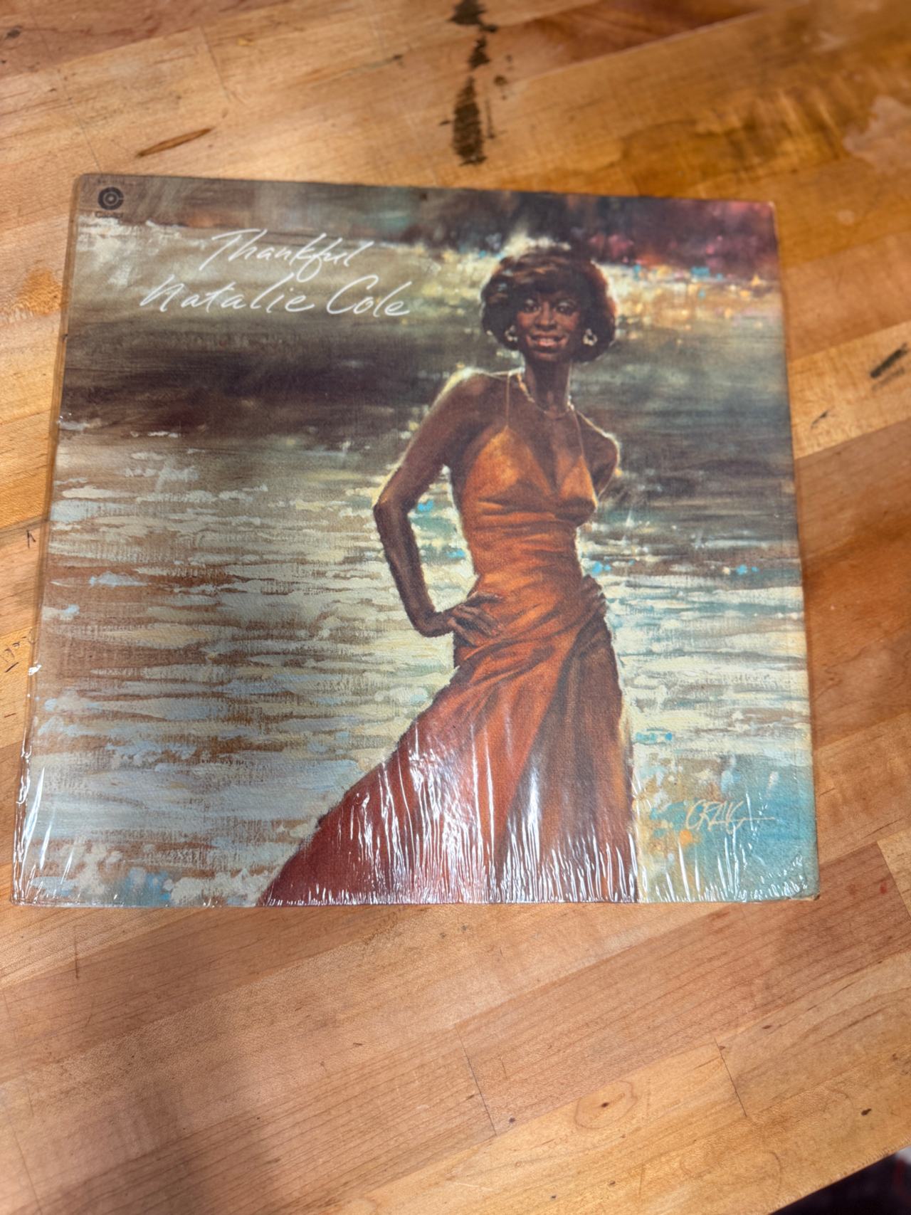 Natalie Cole - Thankful Vinyl LP w/original fan club form