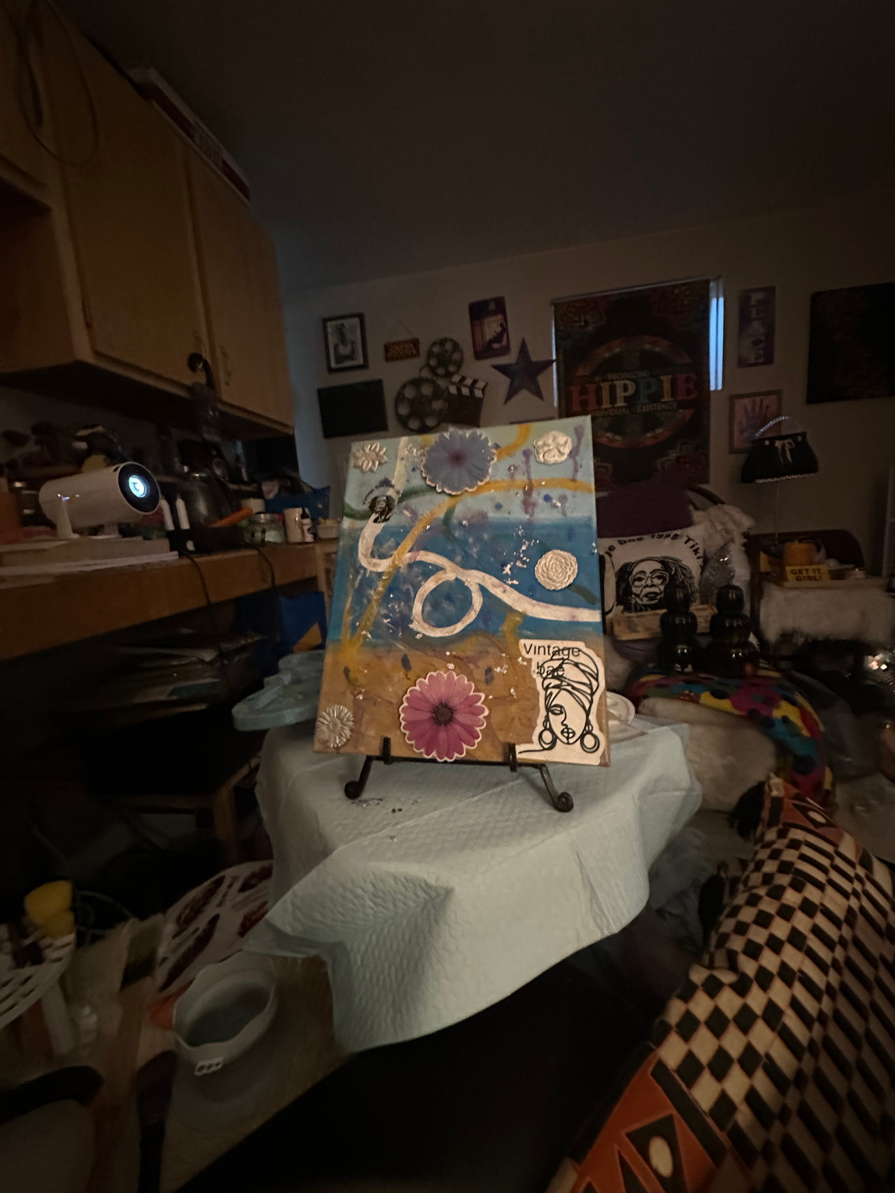 Mixed Media Abstract Art Canvas