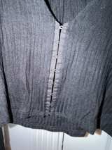 Reformation V Neck Top Black Womens Size Medium - Image 7