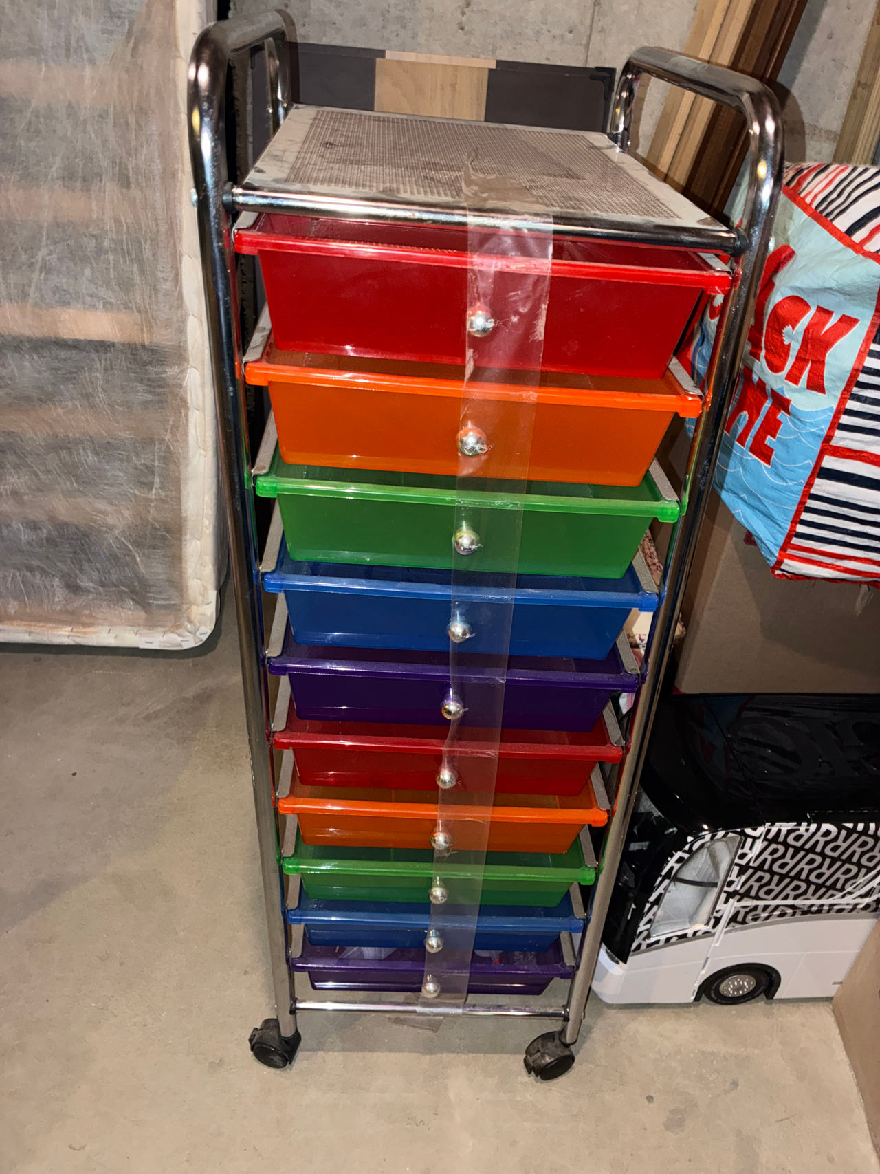 Honey-Can-Do 10-Drawer Rolling Storage Cart