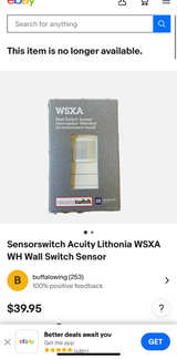Sensor Switch Contractor WSXA SINGLE POLE WALL OCCUPANCY SENSOR W DETECTION - Image 3