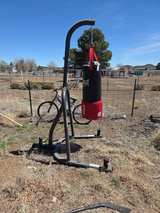 Everlast Single-Station Heavy Bag Stand and MMA Bag Kit - Image 1