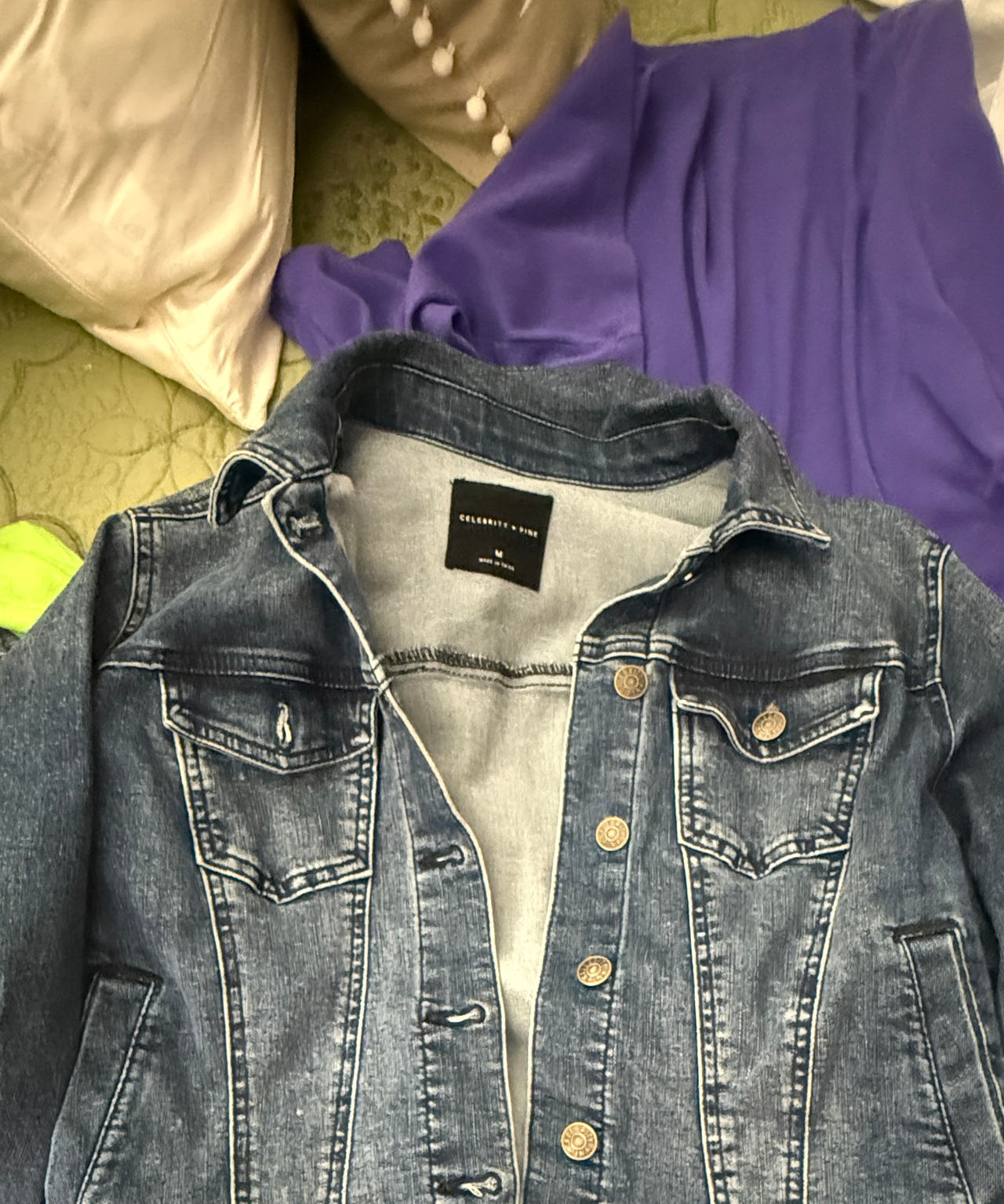 Celebrity Pink Denim Jacket