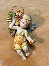 Porcelain Cherub Wall Plaques - Image 2
