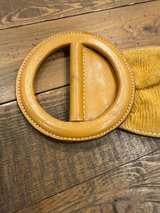 FENDI BROKEN Leather Belt Mustard Yellow HEAVILY USED  - Image 3