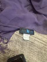 Sue Wong Nocturne Silk Beaded Fringe Wrap Scarf - Image 3