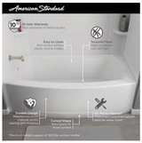American Standard 60” x 30” Left Drain Curved Alcove Bathtub - Brand New - Image 5