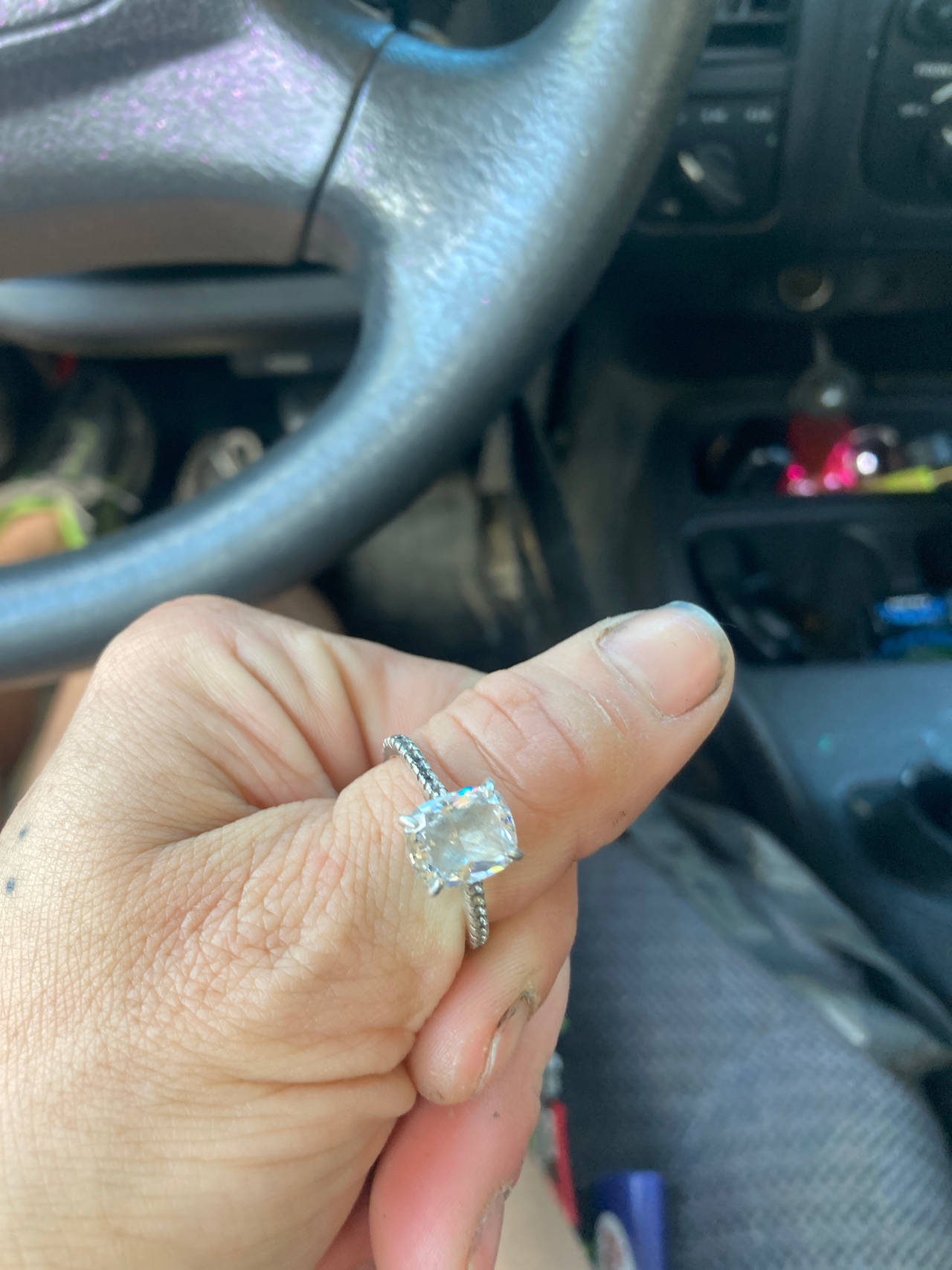 Cushion Cut Solitaire Engagement Ring