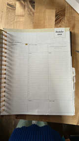 Blue Sky Day Designer 8x10 Navy Stripe Planner - Image 2