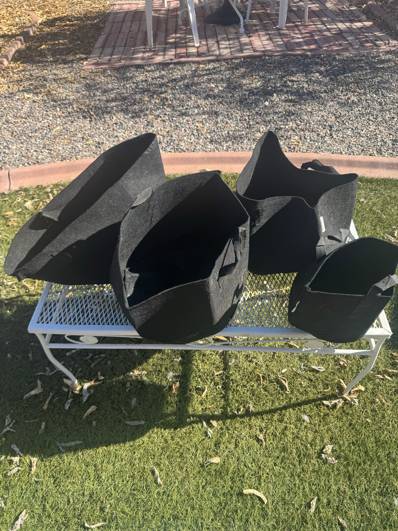 Fabric Grow Bags - 4 Total 