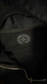 Chrome Hearts Floral Cross Horseshoe Zip Up Hoodie - Image 2