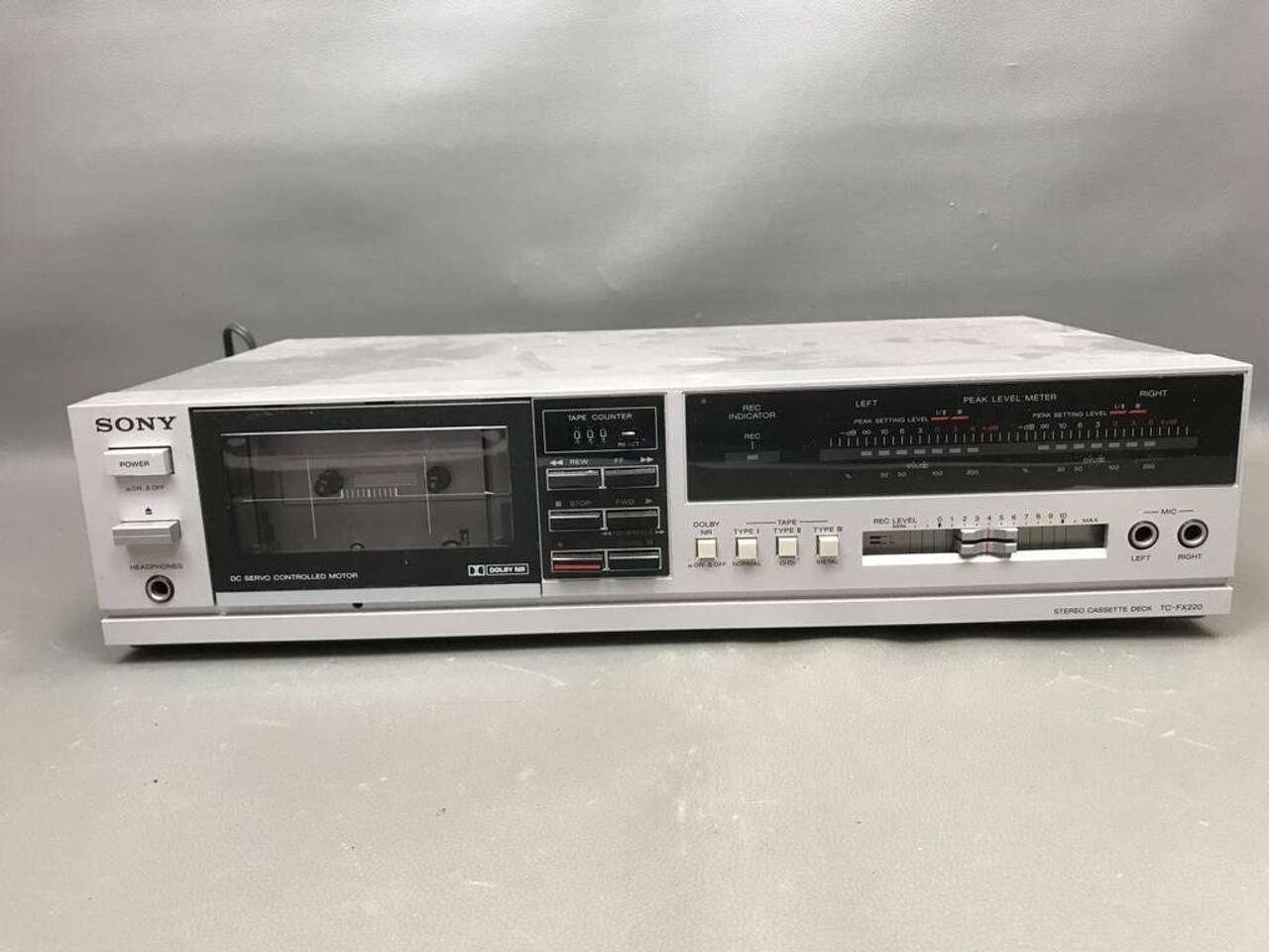 Sony TC-FX220 Stereo Cassette Deck - For Parts/Repair