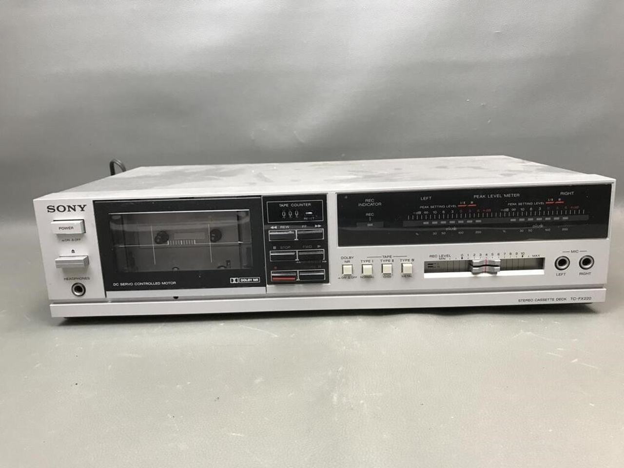 Sony TC-FX220 Stereo Cassette Deck - For Parts/Repair