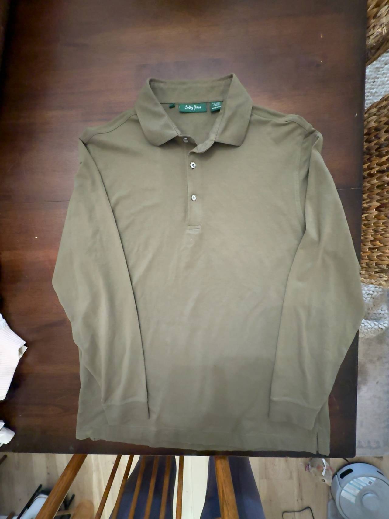 Bobby Jones Long Sleeve Polo Shirt Green: medium