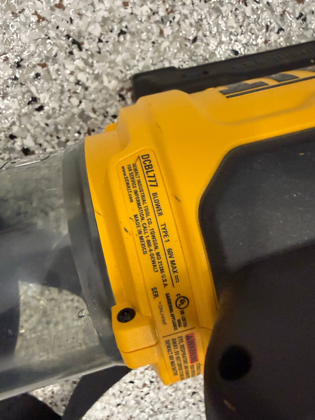 DeWalt 60V MAX Blower