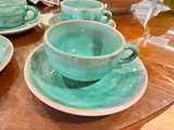 Six Vintage 1940's-1963 Levin Stangl Terra Rose Pottery Tea Coffee Cup & Saucer - Image 4