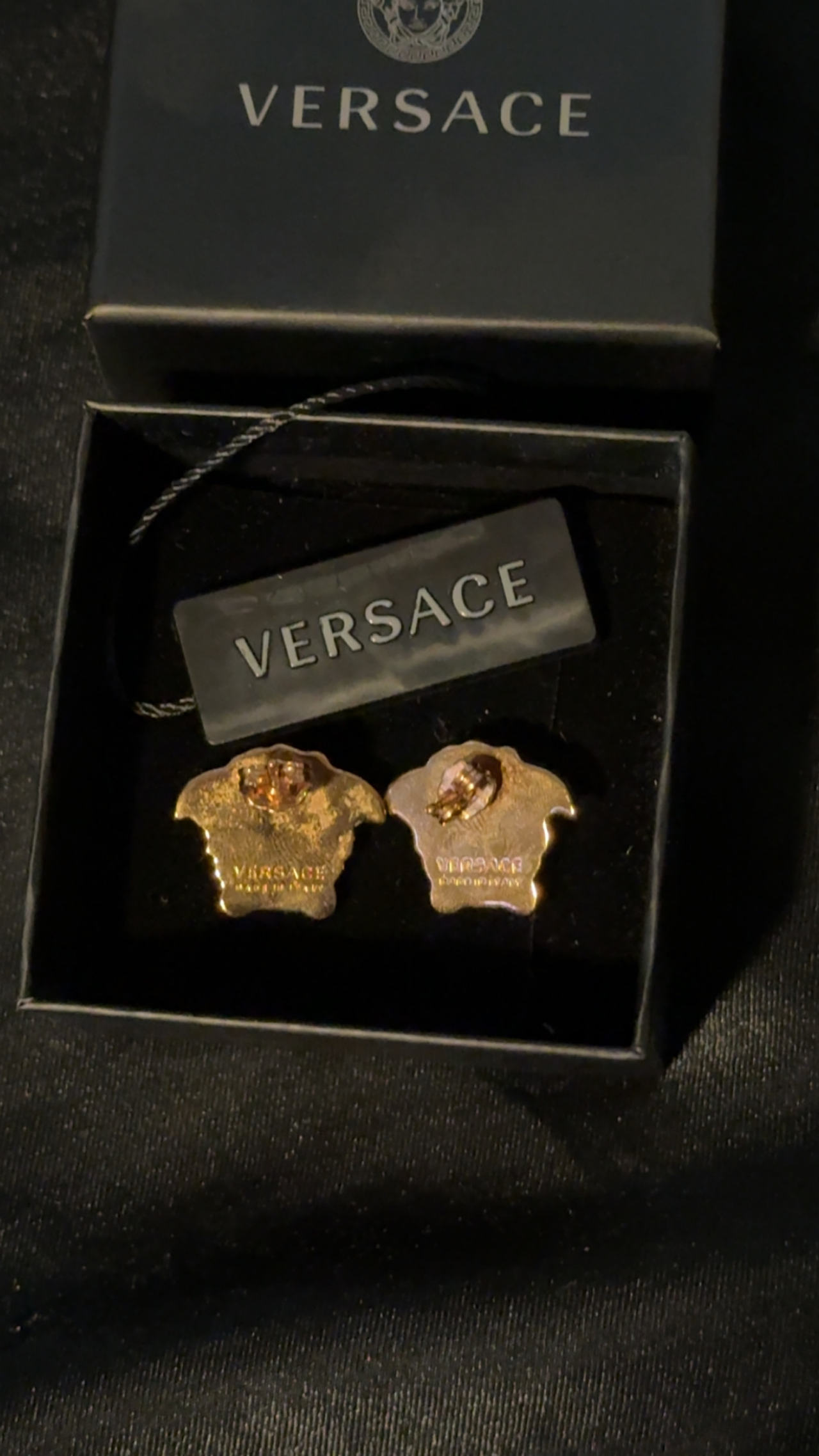 Versace Medusa head earrings