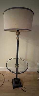 Floor Lamp with Glass Tray Table - Image 1