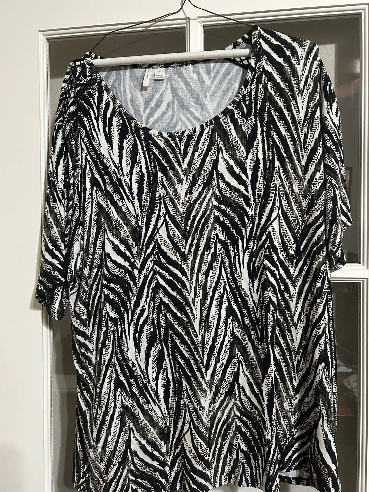 Cato Women's Zebra Print Top