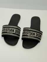 Dior Dway Slide Sandal with Strass Crystals - Image 1