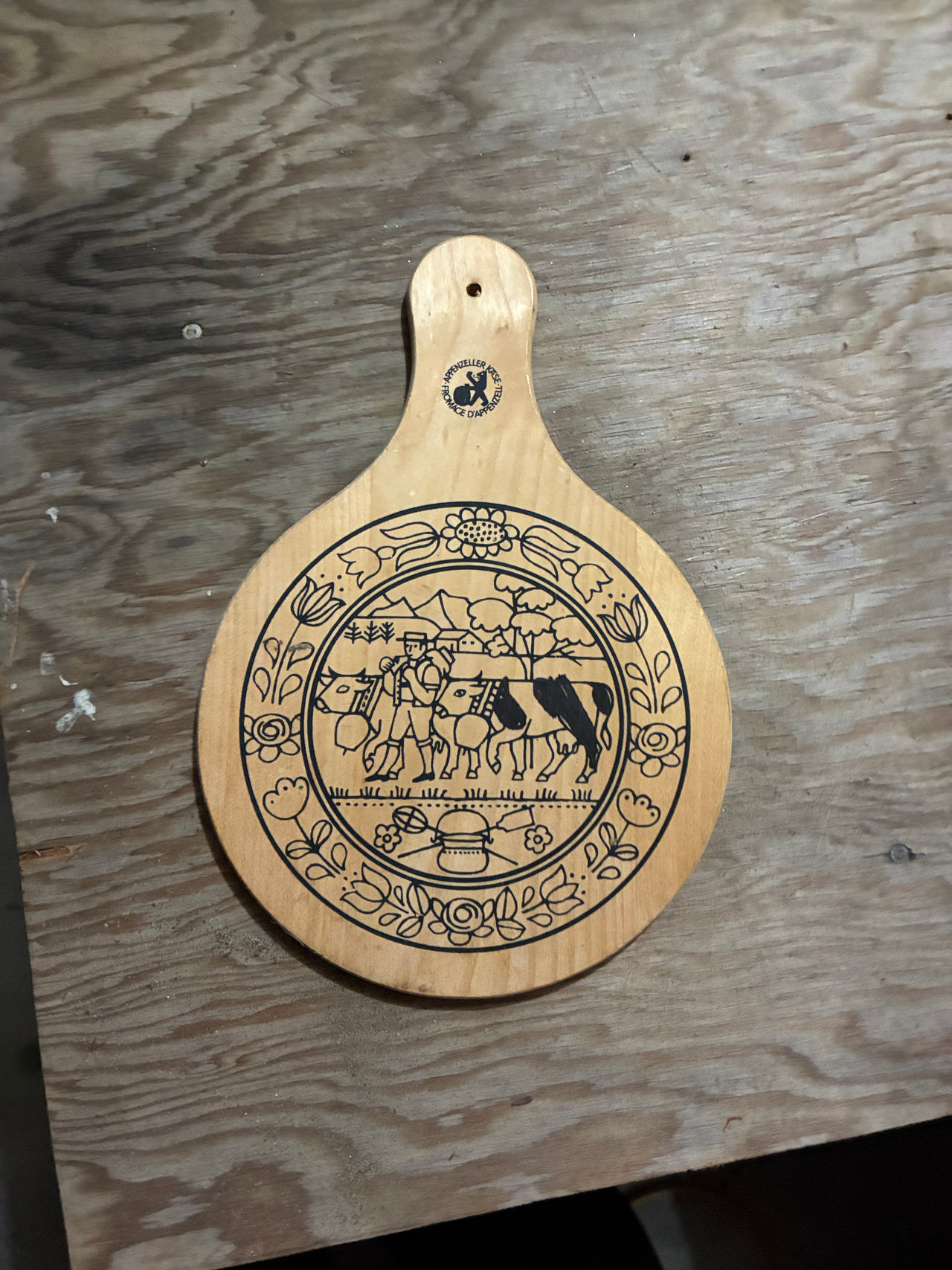 Appenzeller Käse Wooden Cheese Board