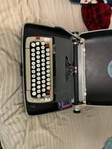 Smith Corona Classic 12 Gray Typewriter with Hard Case - Image 1