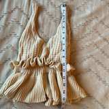Ribbed Knit Peplum Tank Top - Image 4