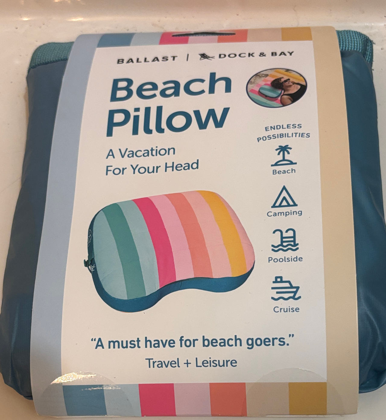 Ballast x Dock & Bay Beach Pillow