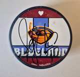 Atlanta Thrashers Blueland Signed Hockey Puck - Jeff Farkas #10 - Image 2