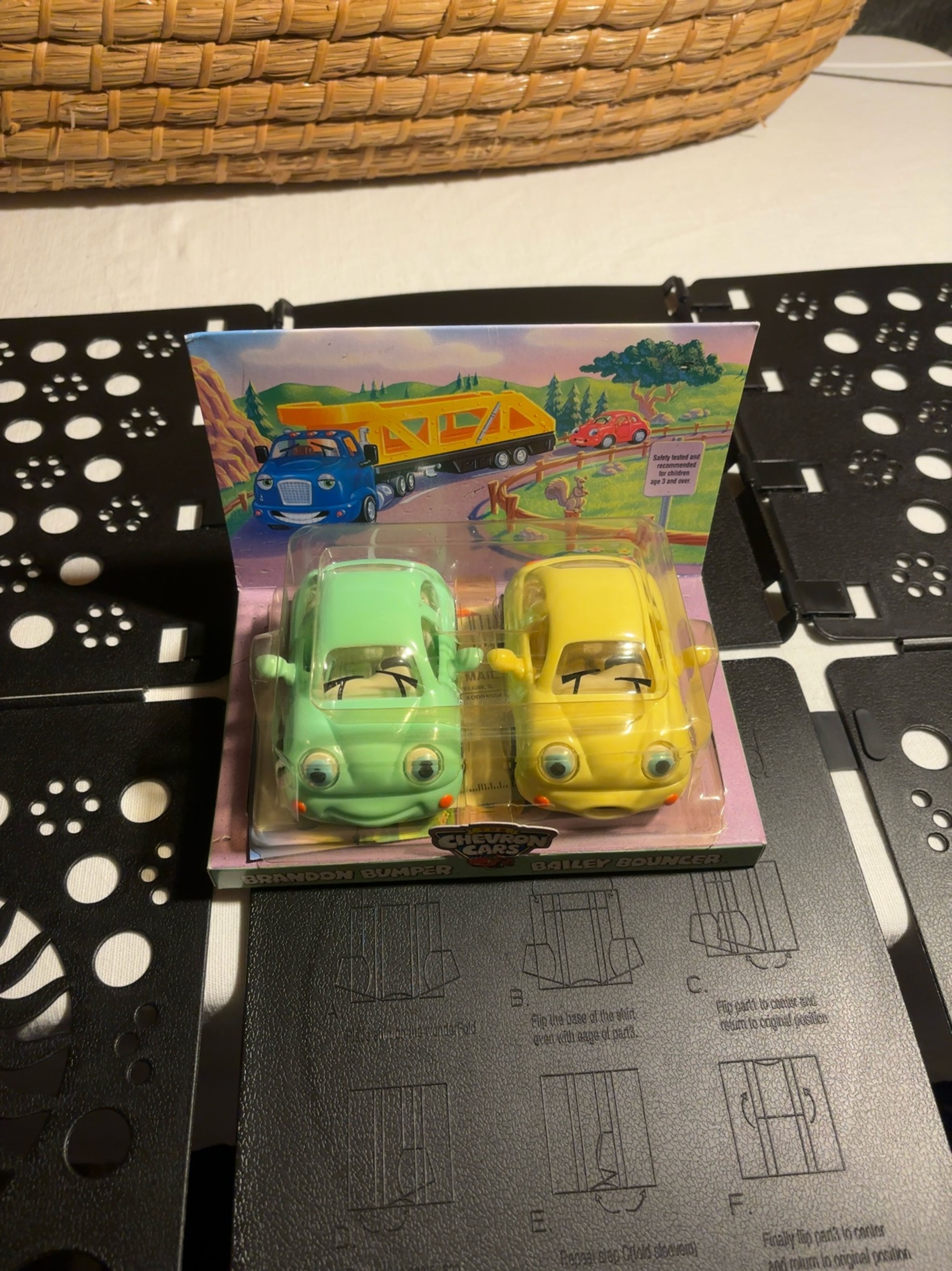 Chevron Cars Brandon Bumper & Bailey Bouncer Set