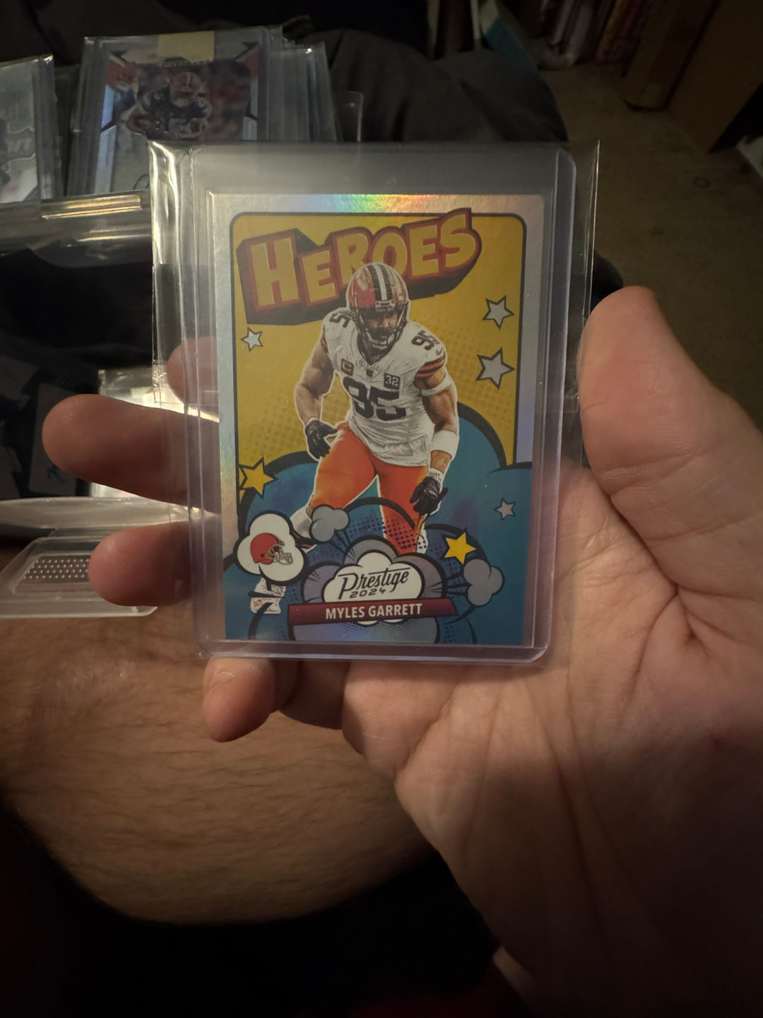 Myles Garrett Heroes Football Card