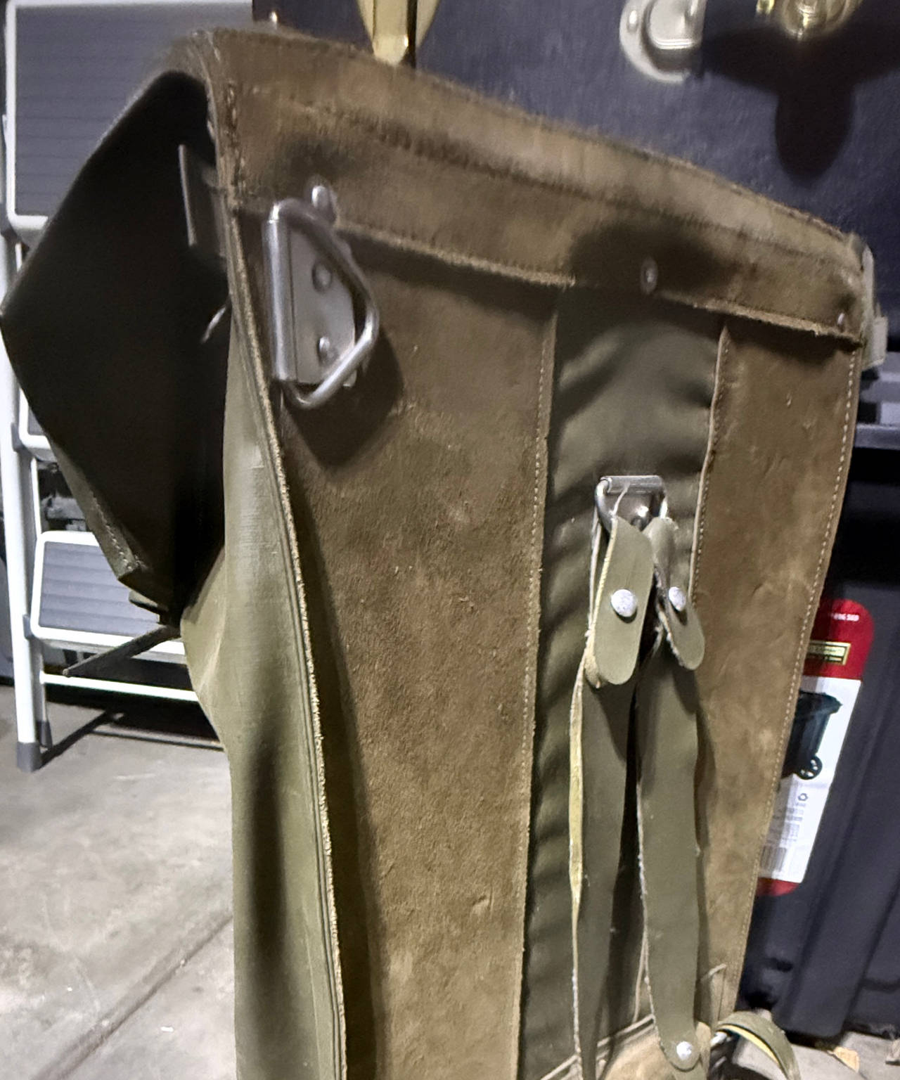 Vintage Swiss Military Surplus Rucksack Field Bag