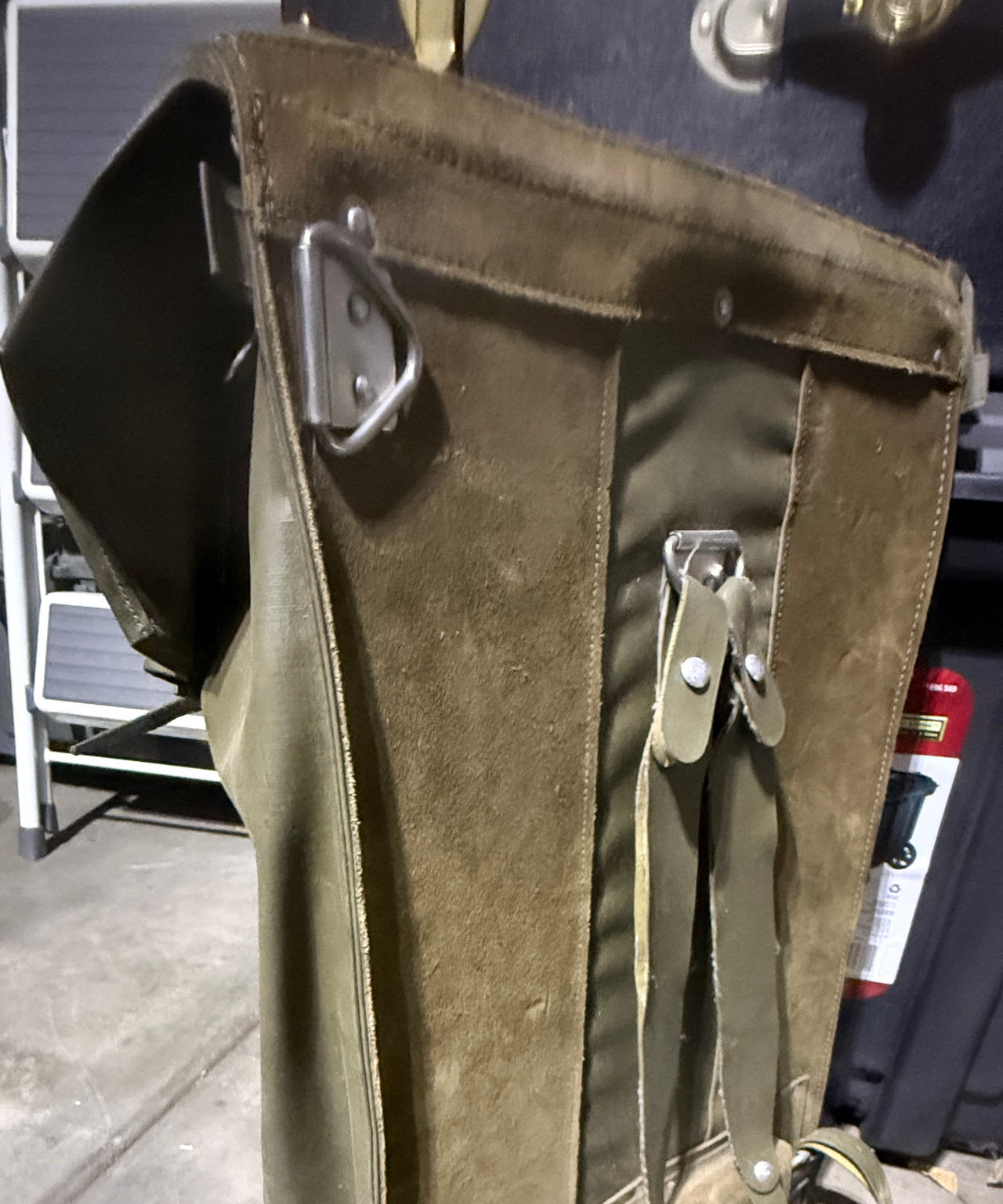Vintage Swiss Military Surplus Rucksack Field Bag