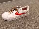 Nike Court Legacy White Bright Crimson Leopard Laces - Image 7