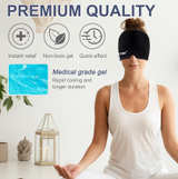 EXQUISLIFE Migraine Headache Relief Cap, Gel Ice Head Wrap, Hot and Cold Therapy - Image 6
