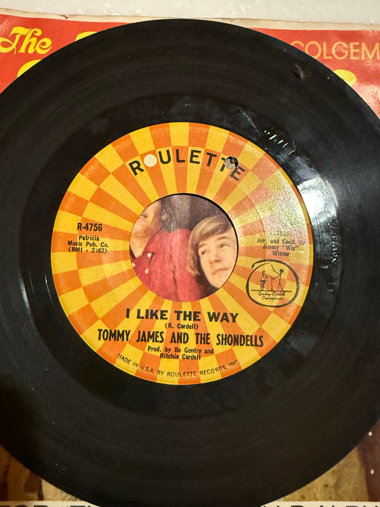 Tommy James and the Shondells - I Like the Way 7" Vinyl Single