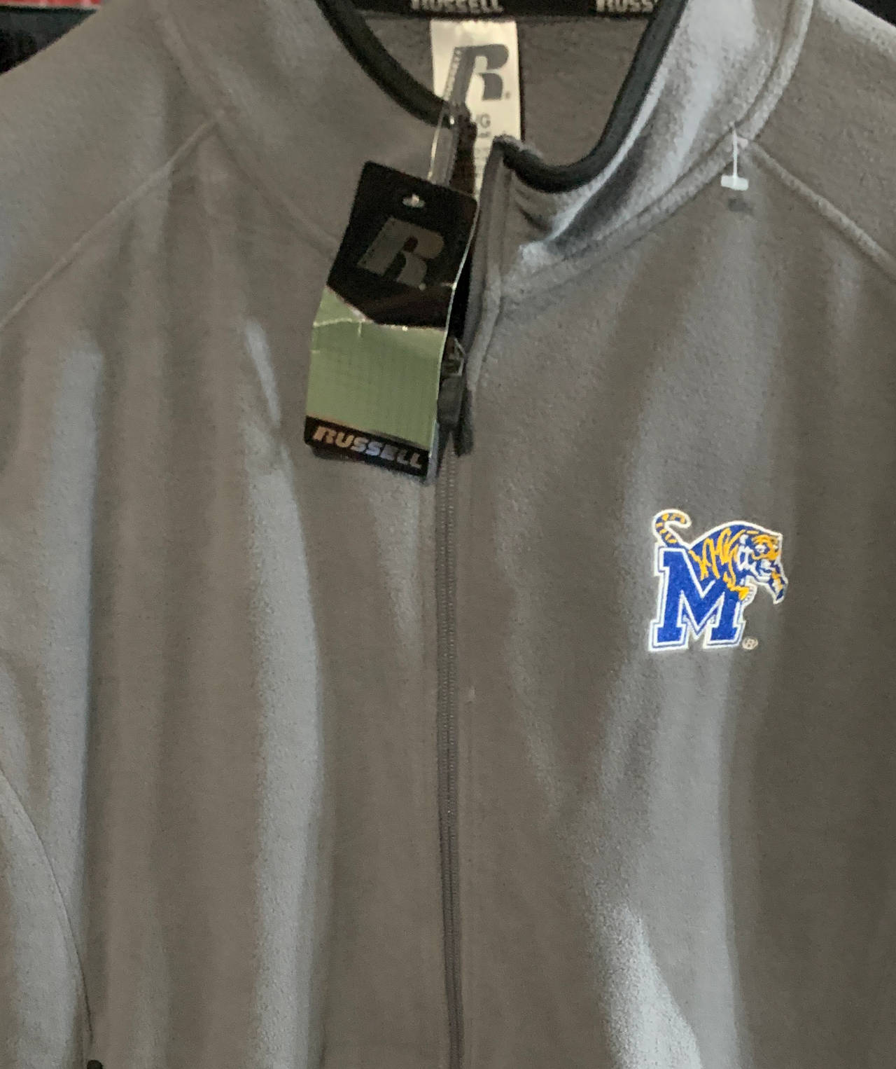 Russell Athletic Memphis Tigers Full-Zip Fleece Jacket size LARGE