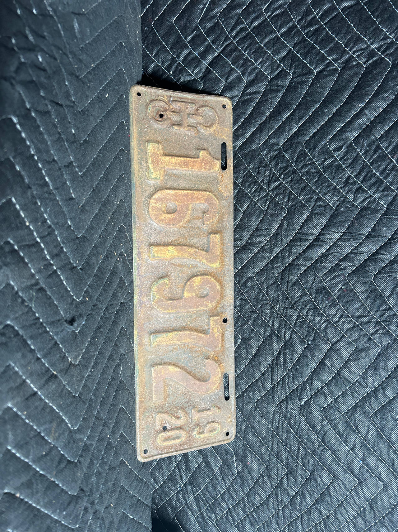 1920 Ohio License Plate