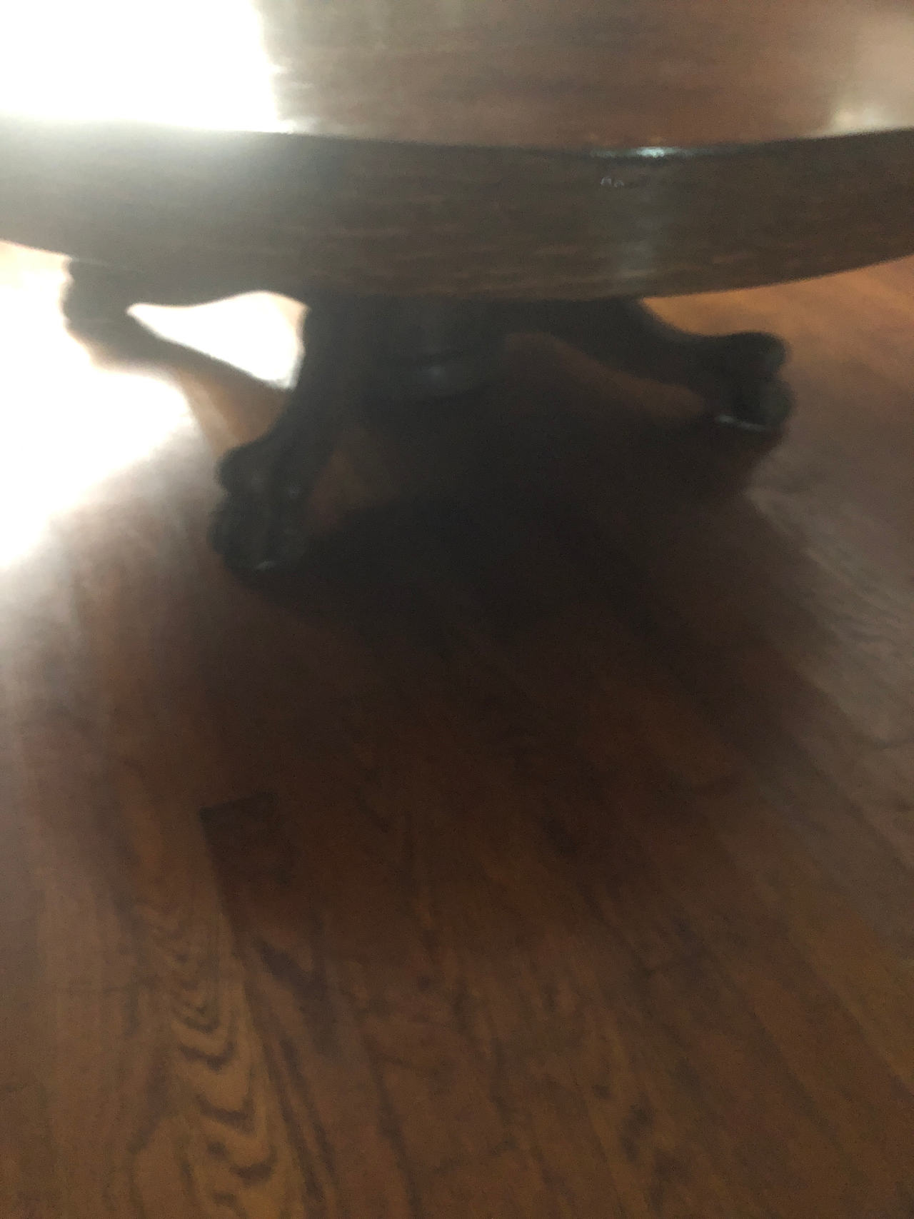 Antique Round Pedestal Table