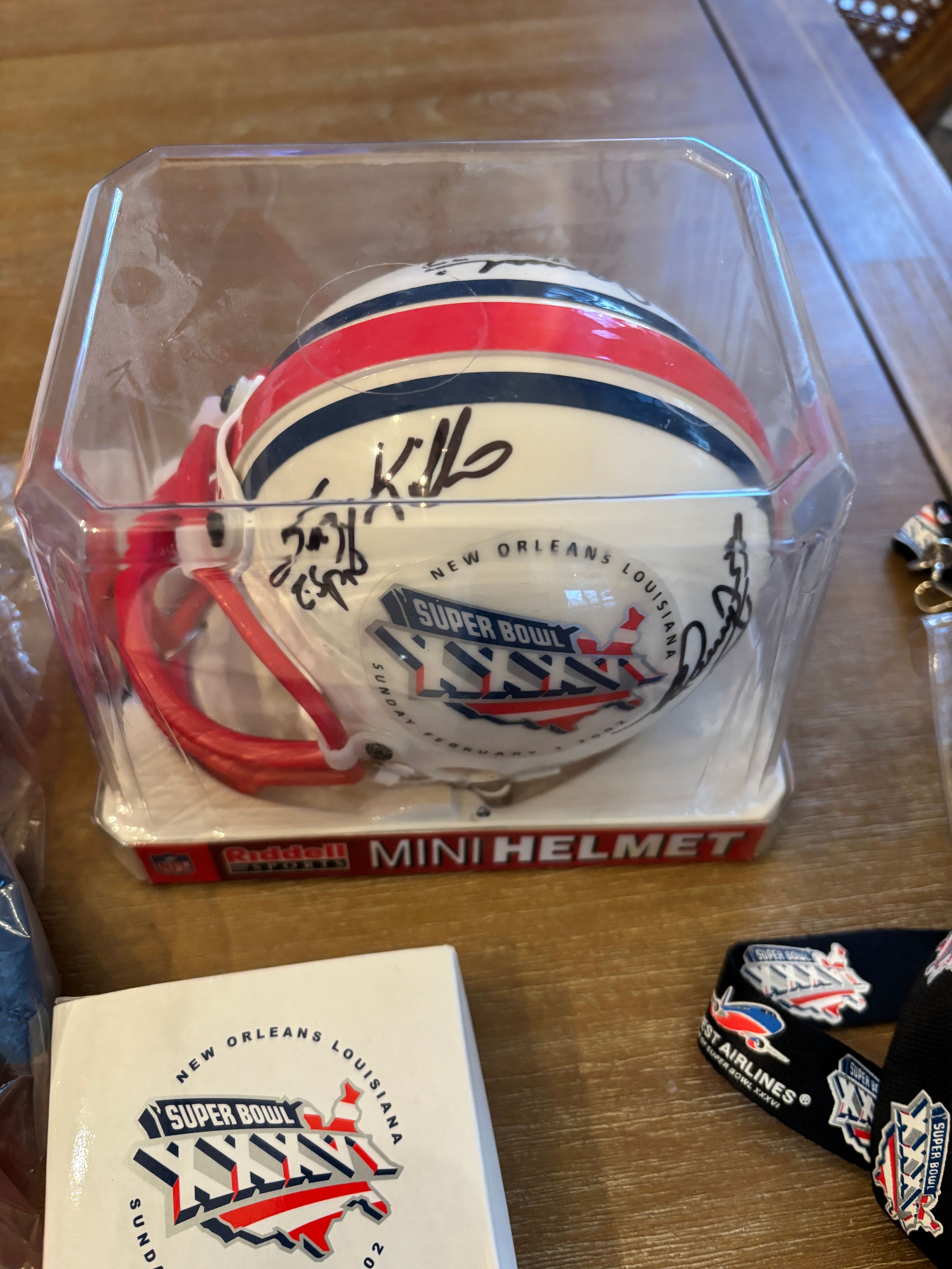 Super Bowl XXXVI New England Patriots Souvenir Lot - Image 2