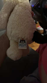 Jellycat Bashful Black & Cream Puppy Plush - Image 2