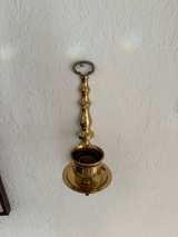 Vintage Brass Wall Sconce Candle Holders (2) - Pair - Image 4