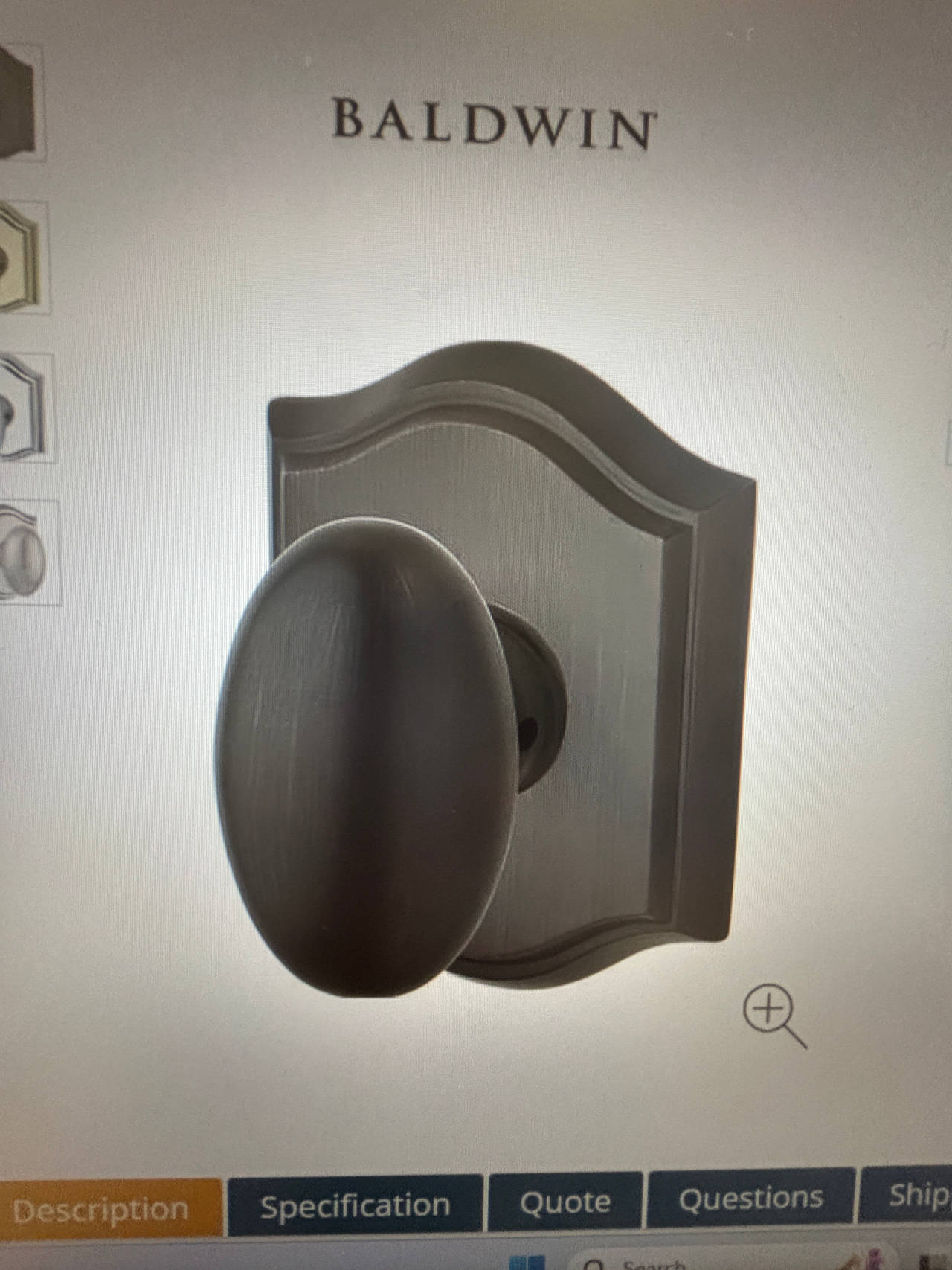Baldwin Door Knob