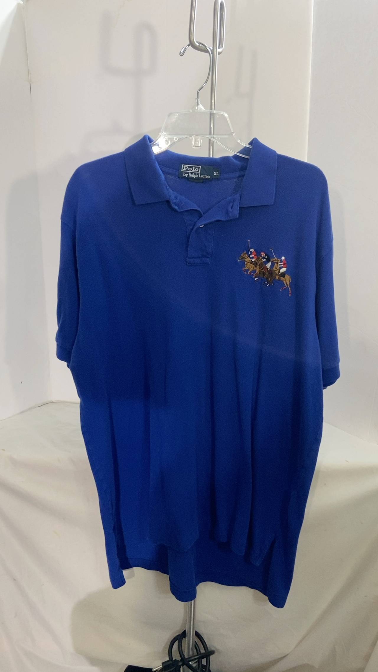 Ralph Lauren Triple Pony Polo Shirt Blue